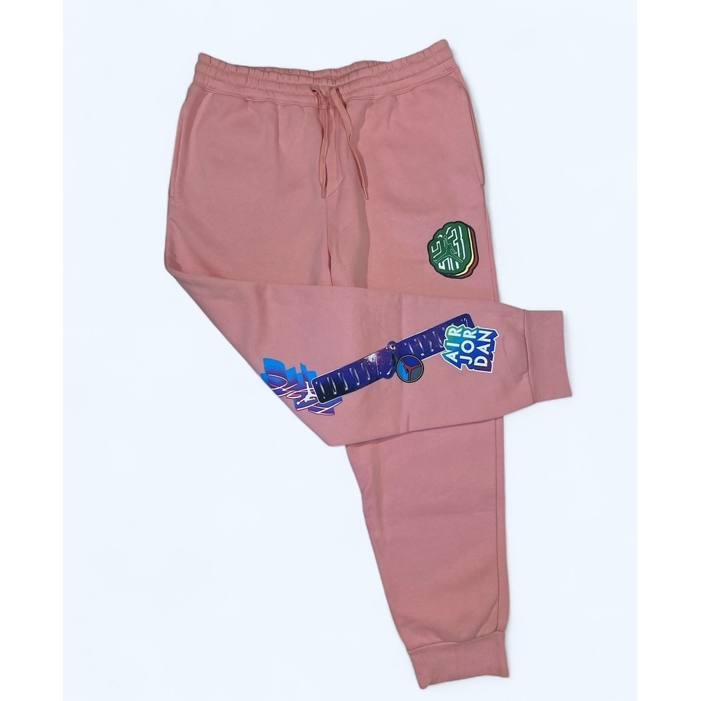 Nike Air Jordan MJ ‎ FLEECE Pants Pink Quartz CT6725-606 NWT XL Mens